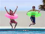 kids jumping pool